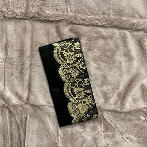 Fancy Designed Gold and Black Going-out Clutch